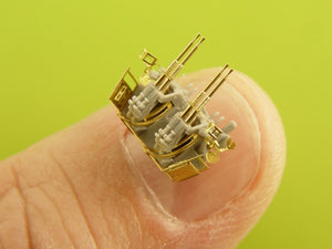 Master SM-350-093 USN 40 mm/56 Bofors quadruple mount ver.1 / with Mk-51 director - (resin, PE and turned parts) - (6pcs) 1/350 – obrázek 2