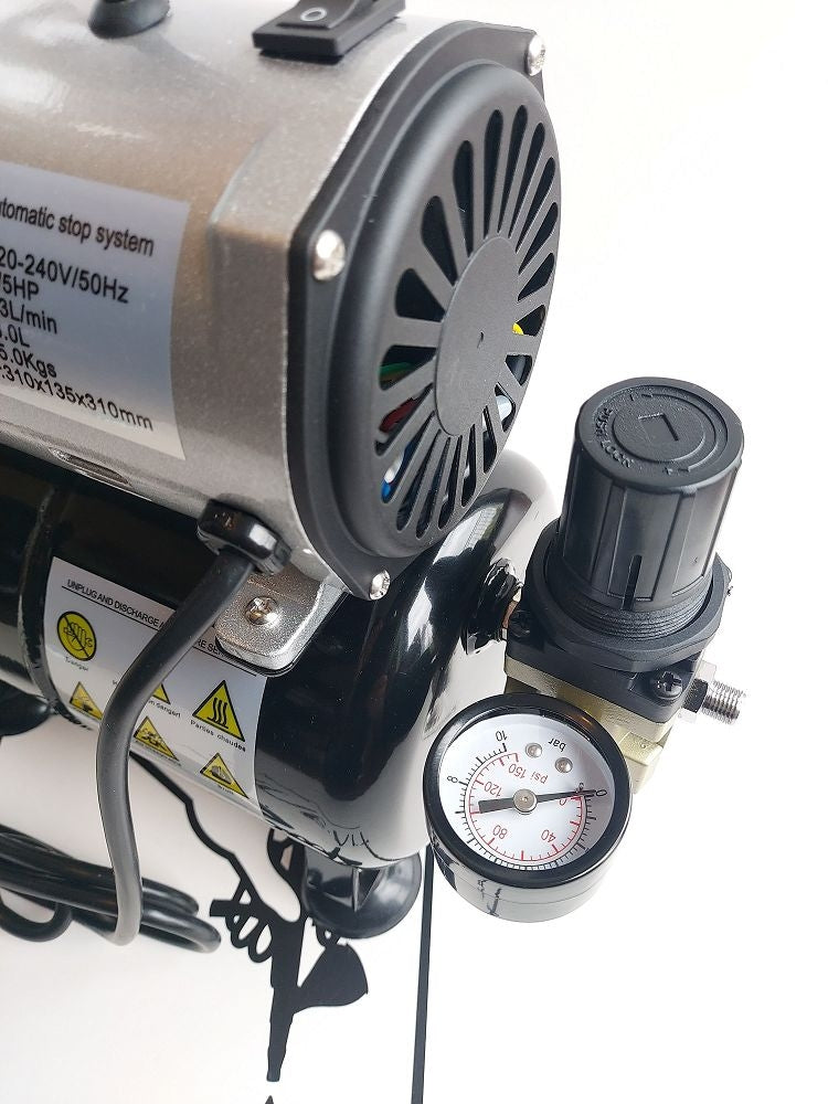 Fine Art FA-20T 3l oil-free compressor with filter and reducer Premium Line (S5000) – image 3