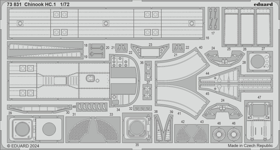Eduard BIG72185 Chinook HC.1 detail set Airfix 1/72 – Bild 4