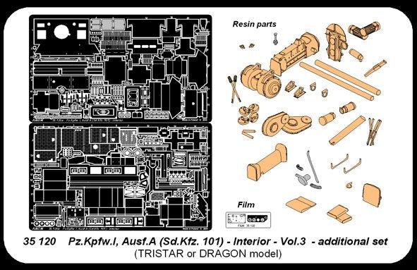 Aber 35120 Panzer IA part 3 interior (TRI) (1/35) – image 4