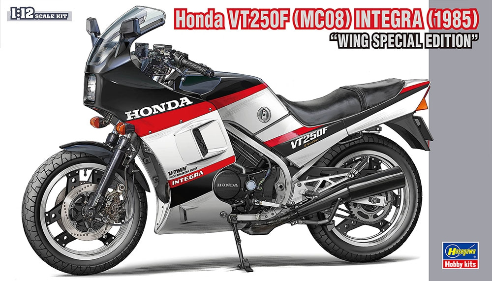 Hasegawa 21765 Honda VT250F (MC08) Integra (1985) &amp;quot;Wing Special Edition&amp;quot; 1/12