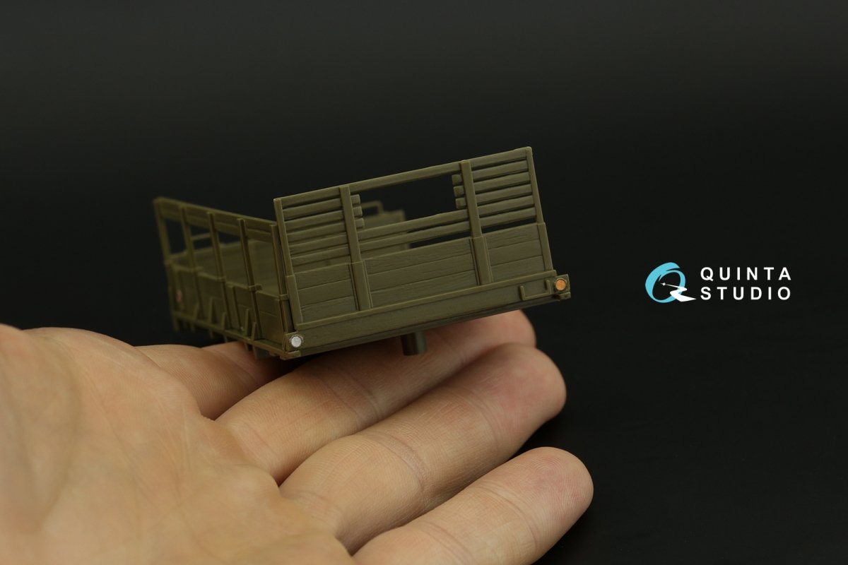 Quinta Studio QD48029 GMC CCKW 353 (open cab) 3D-Printed &amp;amp; colored Interior on decal paper (Tamiya) 1/48 – image 7