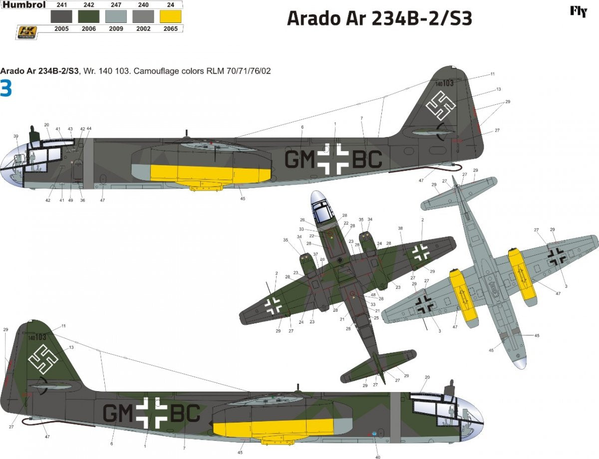 Fly 32025 Arado Ar 234 B-2/S3 1/32 – image 2