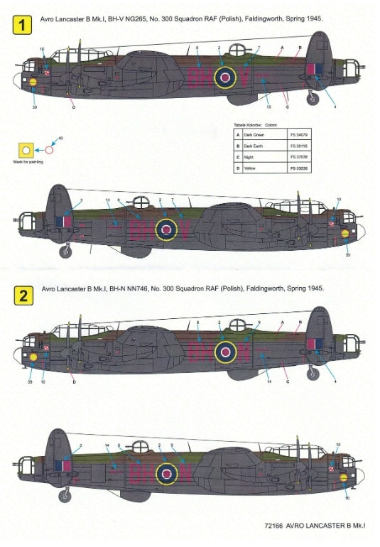 Techmod 72166 Avro Lancaster B Mk. I 1/72 – obrázek 3