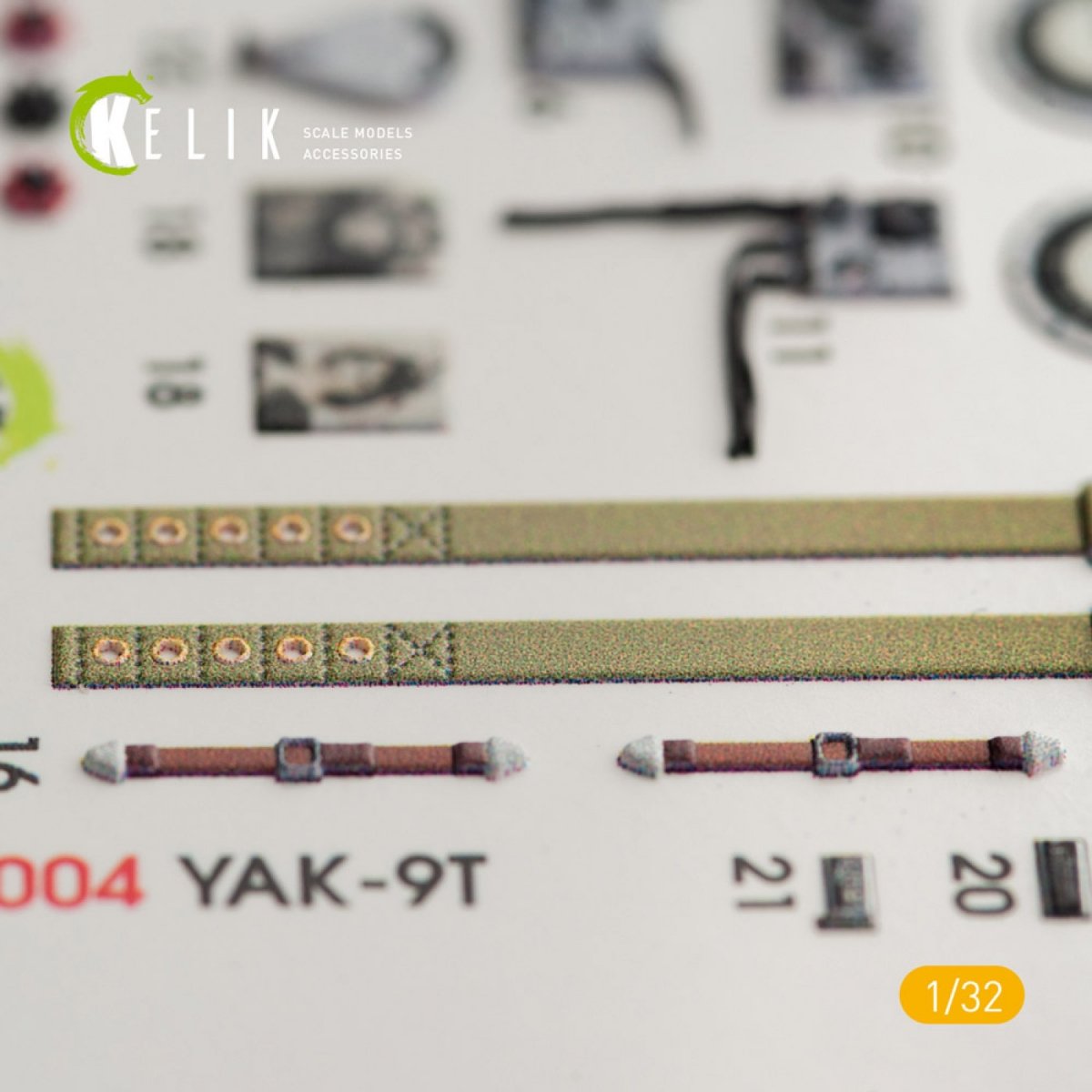 KELIK K32004 YAK-9T INTERIOR 3D DECALS FOR ICM KIT 1/32 – Bild 7