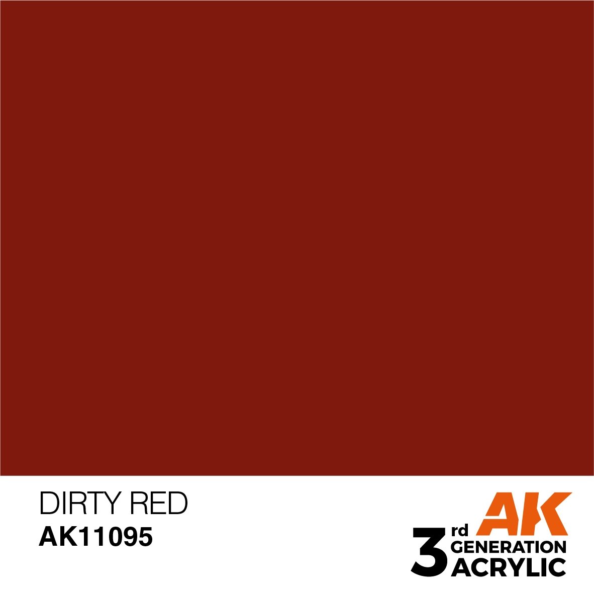 AK Interactive AK11095 DIRTY RED – STANDARD 17 ml