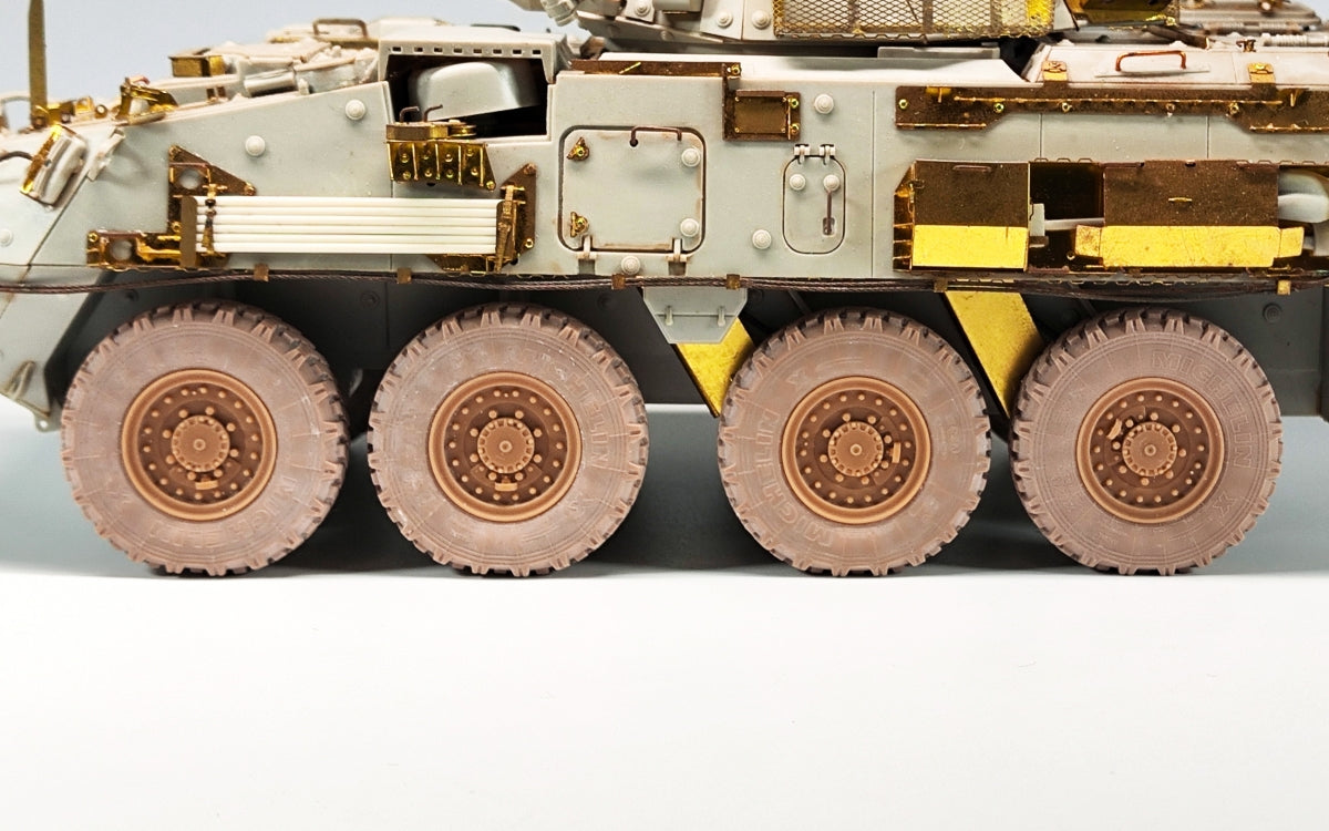 ET Model P35-158 USArmy Stryker Armored Vehicle Sagged Wheels For TRUMPETER Kit 1/35 – image 6