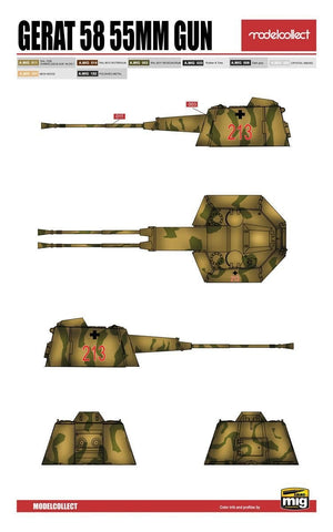 Modelcollect UA72150 WWII Germany landcruiser p.1000 ratte weapon set pack 1/72 – obrázek 6