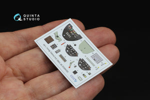Quinta Studio QD48532 Bf 109E-3/4 3D-Printed &amp;amp; colored Interior on decal paper (HobbyBoss) 1/48 – image 4