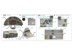 Quinta Studio QDS-48423 Fairey Fulmar Mk.I 3D-Printed &amp;amp; colored Interior on decal paper (Trumpeter) (Small version) 1/48 – image 2