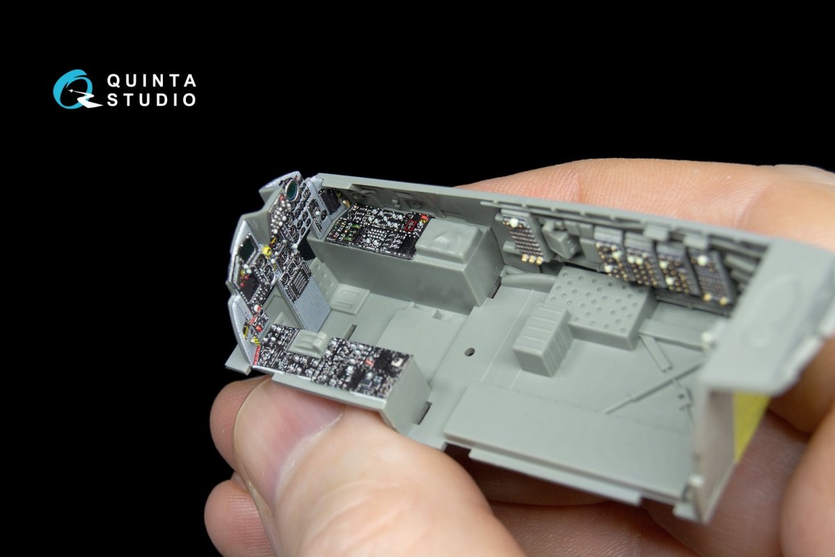 Quinta Studio QD48039 F-15C 3D-Printed &amp;amp; colored Interior on decal paper (for GWH kit) 1/48 – immagine 5