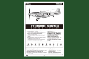 Hobby Boss 85808 North-American P-51D Mustang Yellow Nose 1/48 – obrázek 5
