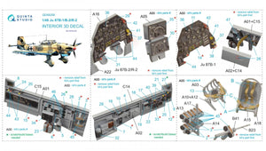 Quinta Studio QD48208 Ju 87B-1/B-2/R-2 3D-Printed &amp;amp; colored Interior on decal paper (Airfix) 1/48 – image 2