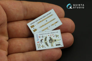 Quinta Studio QD48274 He 51B 3D-Printed &amp;amp; colored Interior on decal paper (Roden) 1/48 – image 3