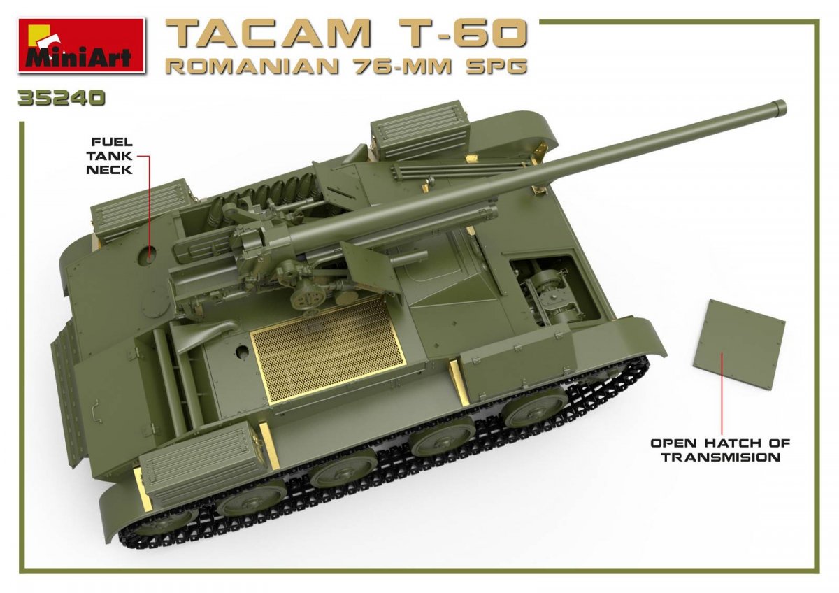 MiniArt 35240 ROMANIAN 76-mm SPG TACAM T-60 INTERIOR KIT 1/35 – image 11