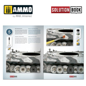 AMMO of Mig Jimenez 6601 How to paint WWII German winter vehicles (Solution book) Multilingual – Bild 4