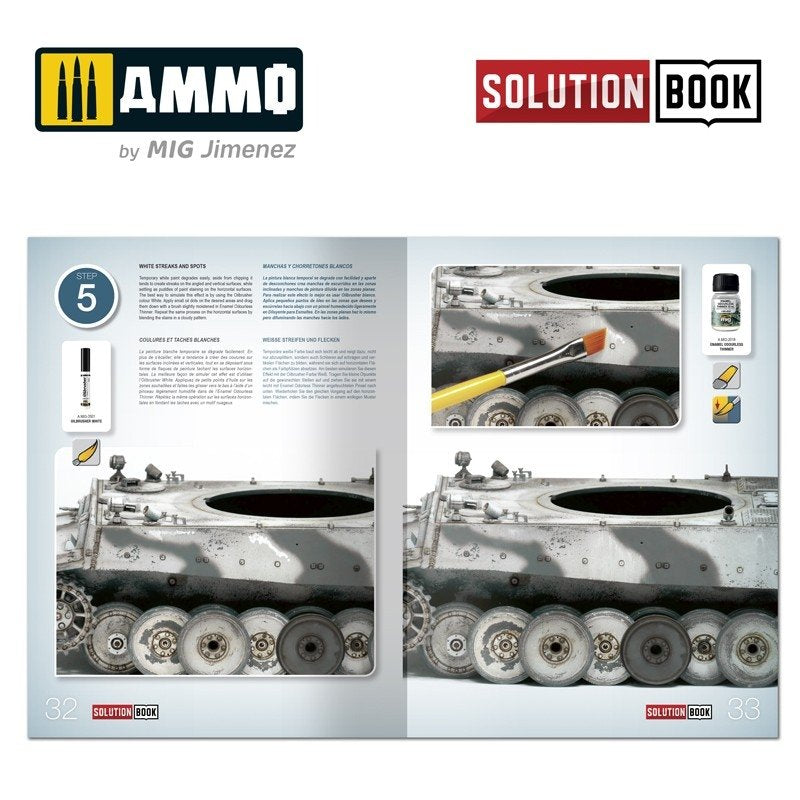 AMMO of Mig Jimenez 6601 How to paint WWII German winter vehicles (Solution book) Multilingual – Bild 4