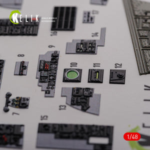KELIK K48089 F-4J &amp;quot;Phantom II&amp;quot; interior 3D decals for Academy kit 1/48 – obrázek 5