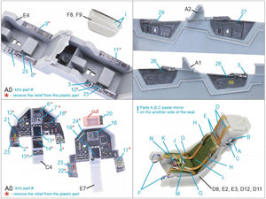 Quinta Studio QD48117 Mirage 2000N 3D-Printed &amp;amp; colored Interior on decal paper (Kinetic) 1/48 – image 12