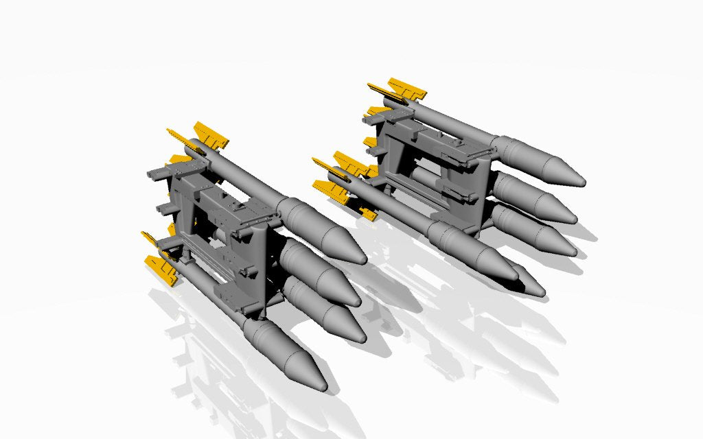 Armory Models ACA4814 S-3K unguided missiles w/ APU-14U launcher rack 1/48 – image 2
