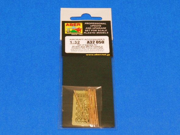 Aber A32050 Set of barrels for 20 mm gun M61A1used in modern US Force aircrafts 1/32 – image 6