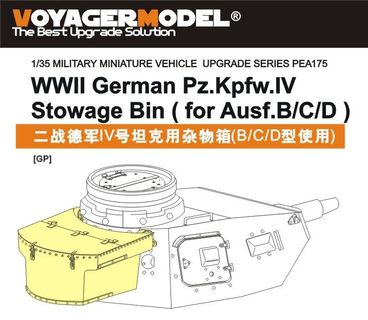 Voyager Model PEA175 WWII German Pz.Kpfw.IV Stowage Bin (for Ausf.B/C/D) 1/35 – image 2