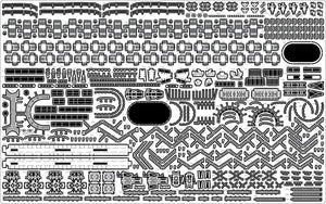 Pontos 37025FB IJN Musashi 1944 Detail up set Advanced Coal Black deck 1/350 – image 18