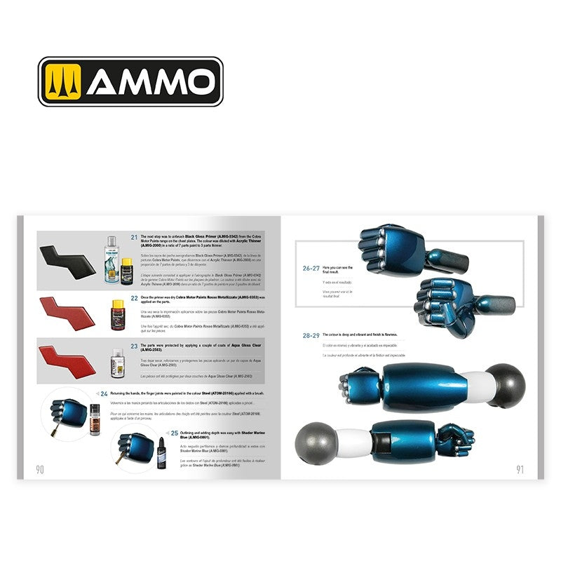 AMMO by Mig Jimenez 5231 THE WEATHERING TECHNICAL GUIDE 01 - Metallized (English, Castellano, Francais) – Bild 13