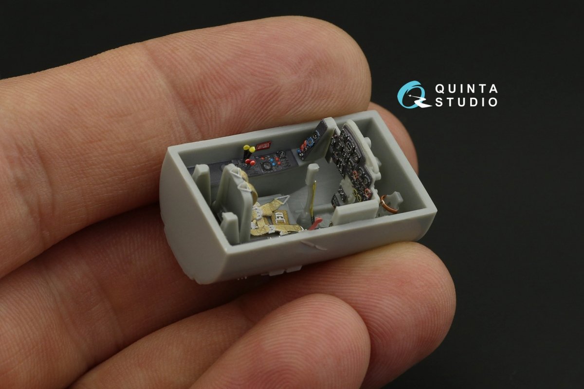 Quinta Studio QD48186 Me 262A 3D-Printed &amp;amp; colored Interior on decal paper (for Dragon ) 1/48 – obrázek 6
