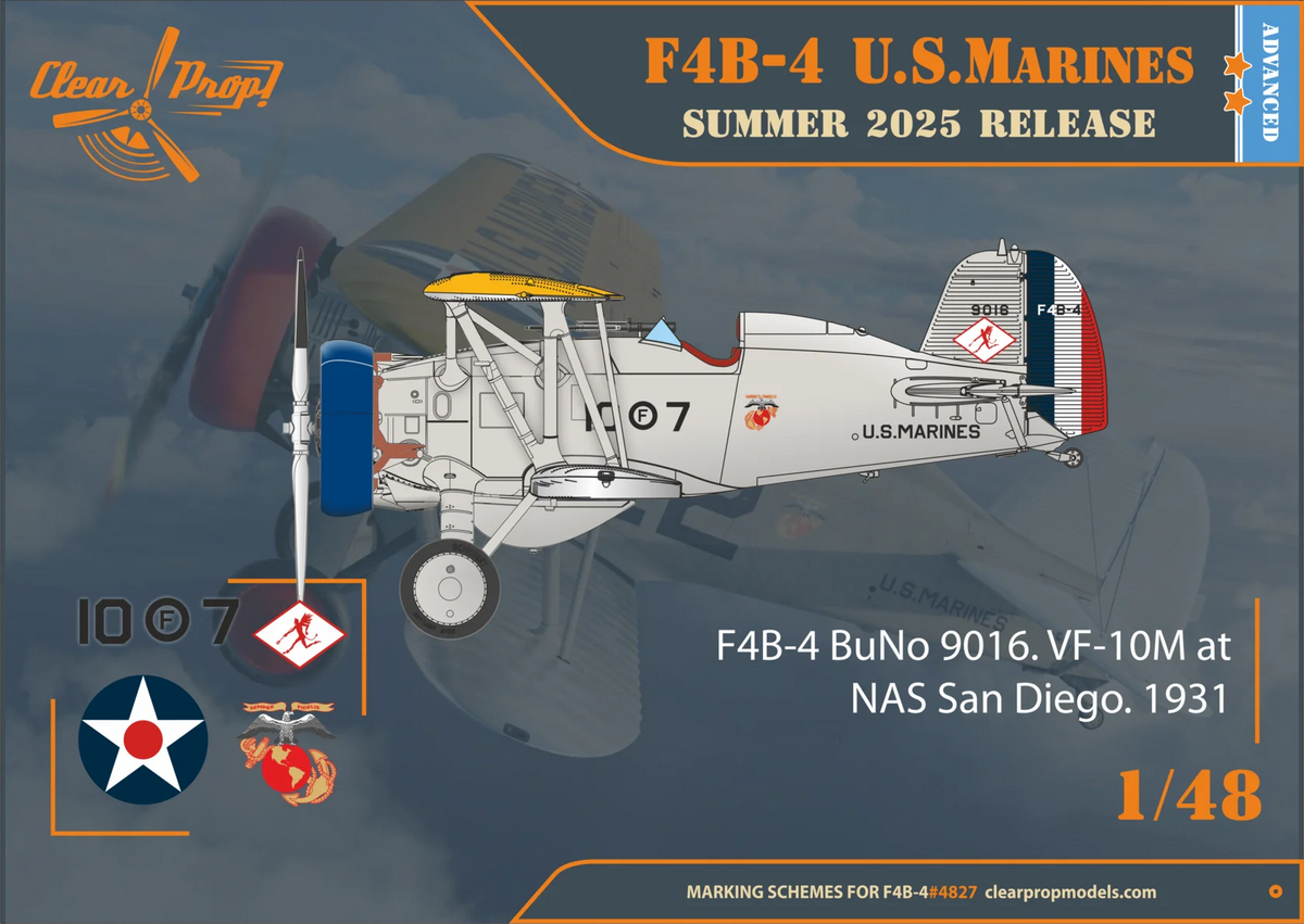 Clear Prop! CP4827 Boeing F4B-4 in US Marines Service 1/48 – image 4