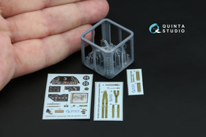 Quinta Studio QD+48583 Westland Lysander Mk.III 3D-Printed &amp;amp; colored Interior on decal paper (Airfix) (with 3D-printed resin parts) 1/48 – immagine 5