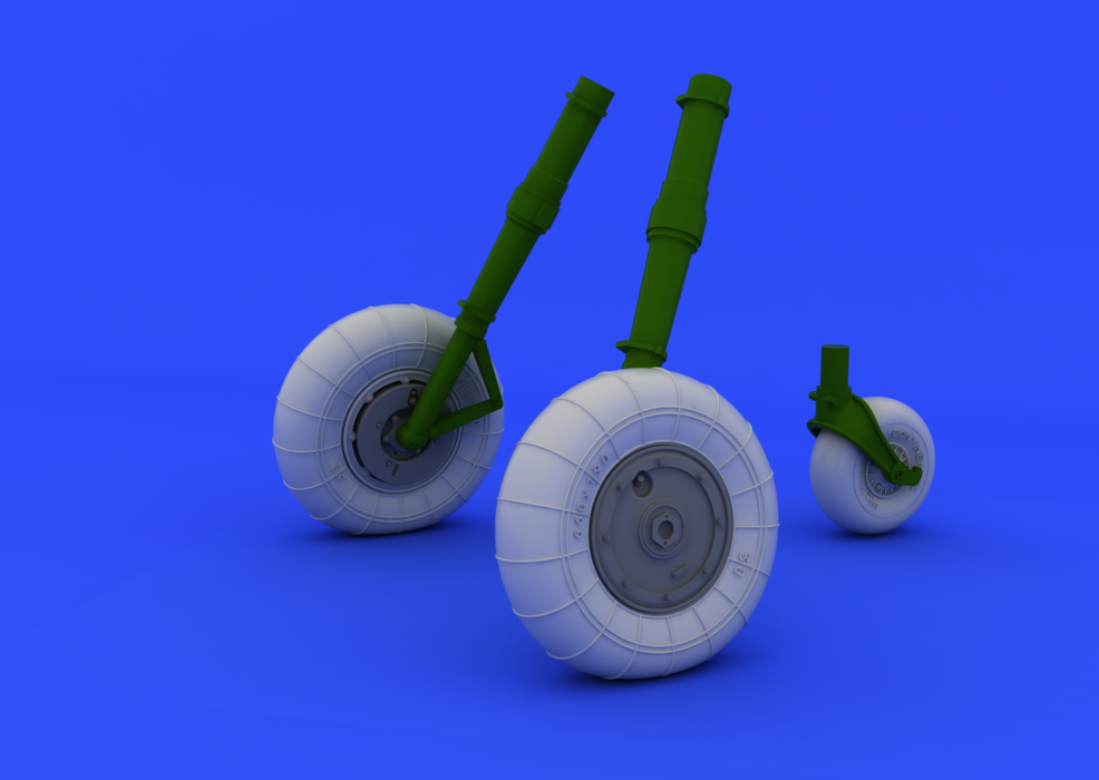 Eduard 632040 Bf 109G-10 wheels 1/32 (Revell) – Bild 2
