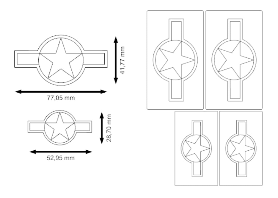 Omask 24045 B-17F US insignias part 1 1/48