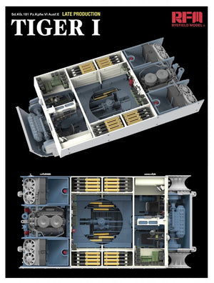 Rye Field Model 5080 Tiger I Late Production Zimmerit &amp;amp; Full Interior 1/35 – image 3
