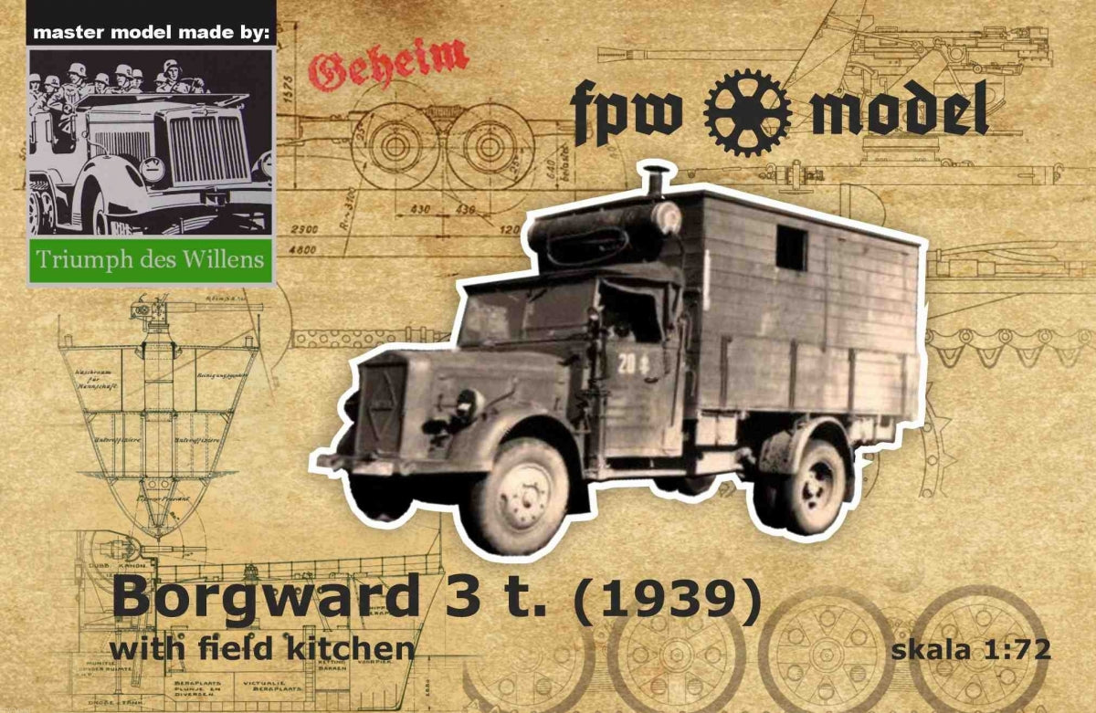 FPW Model TDW011 Triumph des Willens - Borgward 3t (1939) with field kitchen 1/72