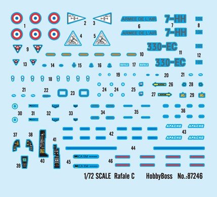 Hobby Boss 87246 French jet fighter Rafale C 1/72 – image 10