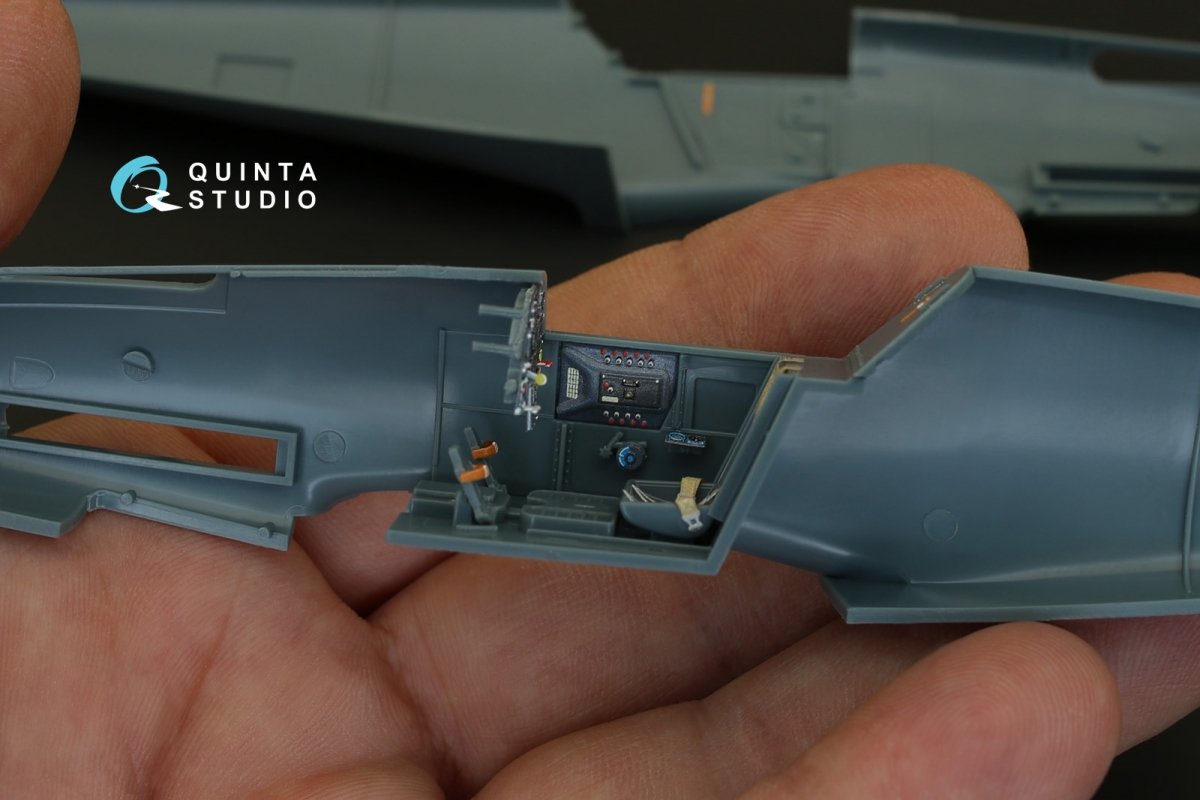 Quinta Studio QD48083 Bf 109F-2/F-4 3D-Printed &amp;amp; colored Interior on decal paper (for Eduard kit) 1/48 – obrázek 11