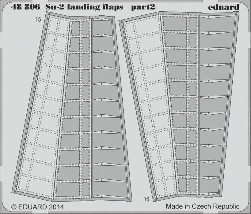 Eduard 48806 Su-2 landing flaps 1/48 ZVEZDA – imagen 2