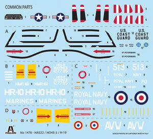 Italeri 1476 HO4S-3 / HAS.7 / H-19 1/72 – obrázek 3