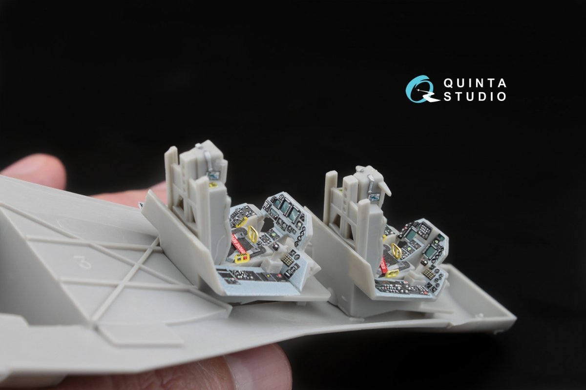 Quinta Studio QD48032 F-16D 3D-Printed &amp;amp; colored Interior on decal paper (for Hasegawa kit) 1/48 – image 8