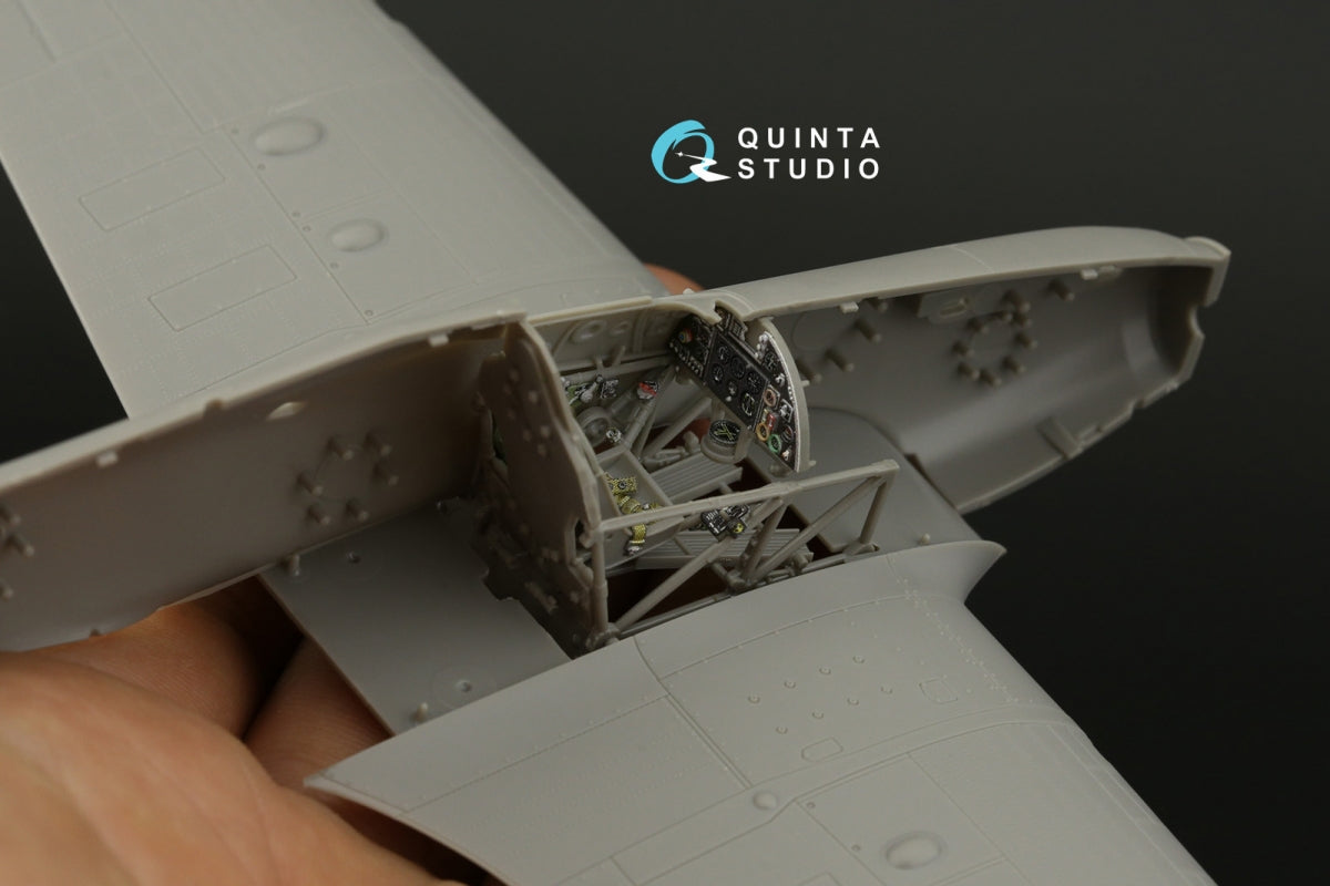 Quinta Studio QD48410 Hurricane family 3D-Printed &amp;amp; colored Interior on decal paper (Arma Hobby) 1/48 – Bild 7