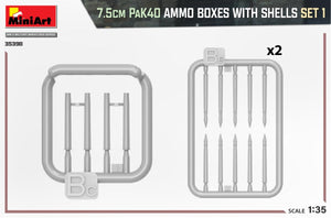 MiniArt 35398 7.5cm PaK40 AMMO BOXES WITH SHELLS SET 1 1/35 – Bild 3