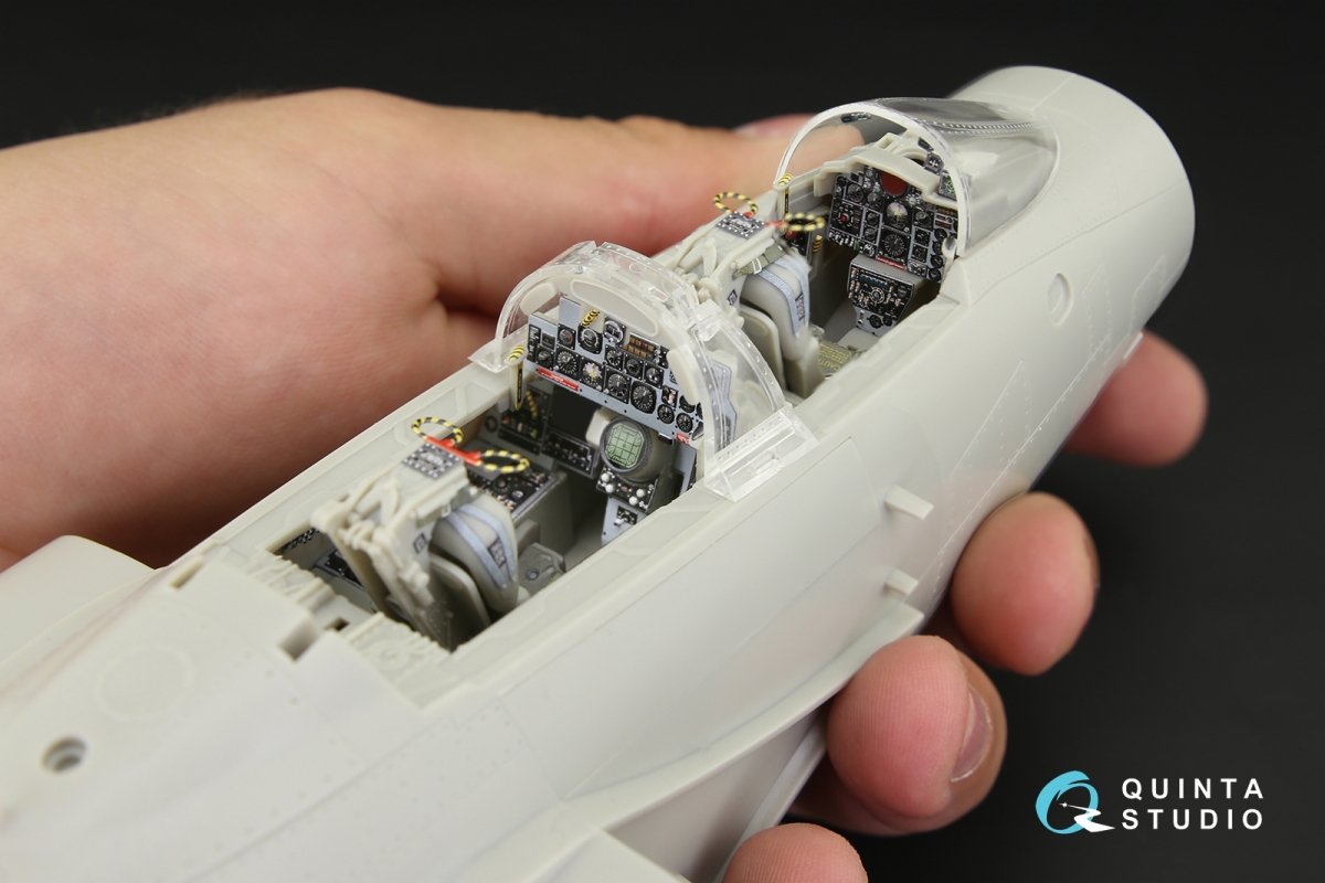 Quinta Studio QD32038 F-4E early/F-4EJ 3D-Printed &amp;amp; colored Interior on decal paper (for Tamiya kit) 1/32 – obrázek 12