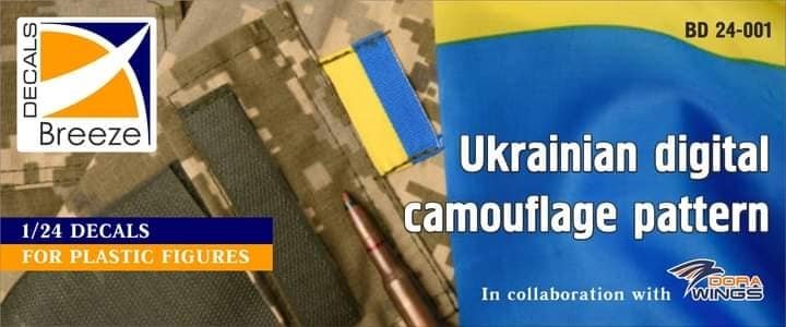 Breeze Decals 24-001 Ukrainian Digital Camouflage Pattern 1/24 – obrázek 2
