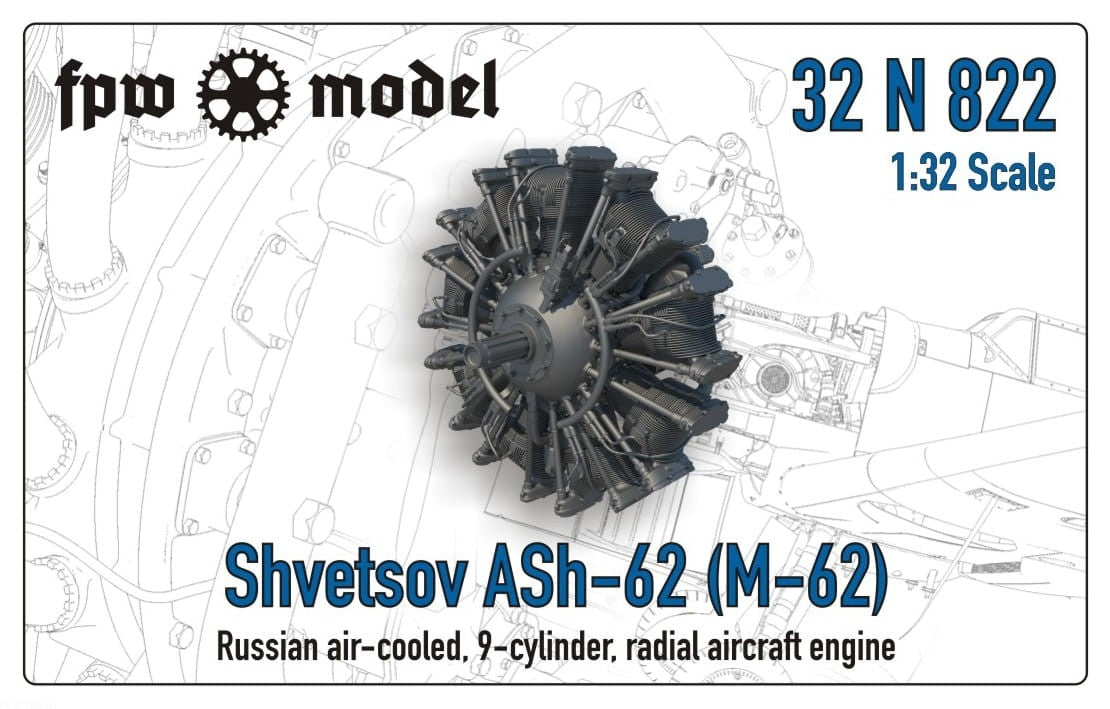 FPW modèle 32N822 Shvetsov ASh-62 (M-62) 1/32 