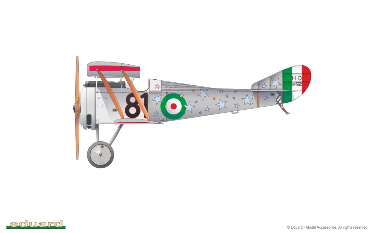 Eduard 11139 IL Magnifico Hanriot HD.I in Italian Service Limited Edition 1/48 – image 3