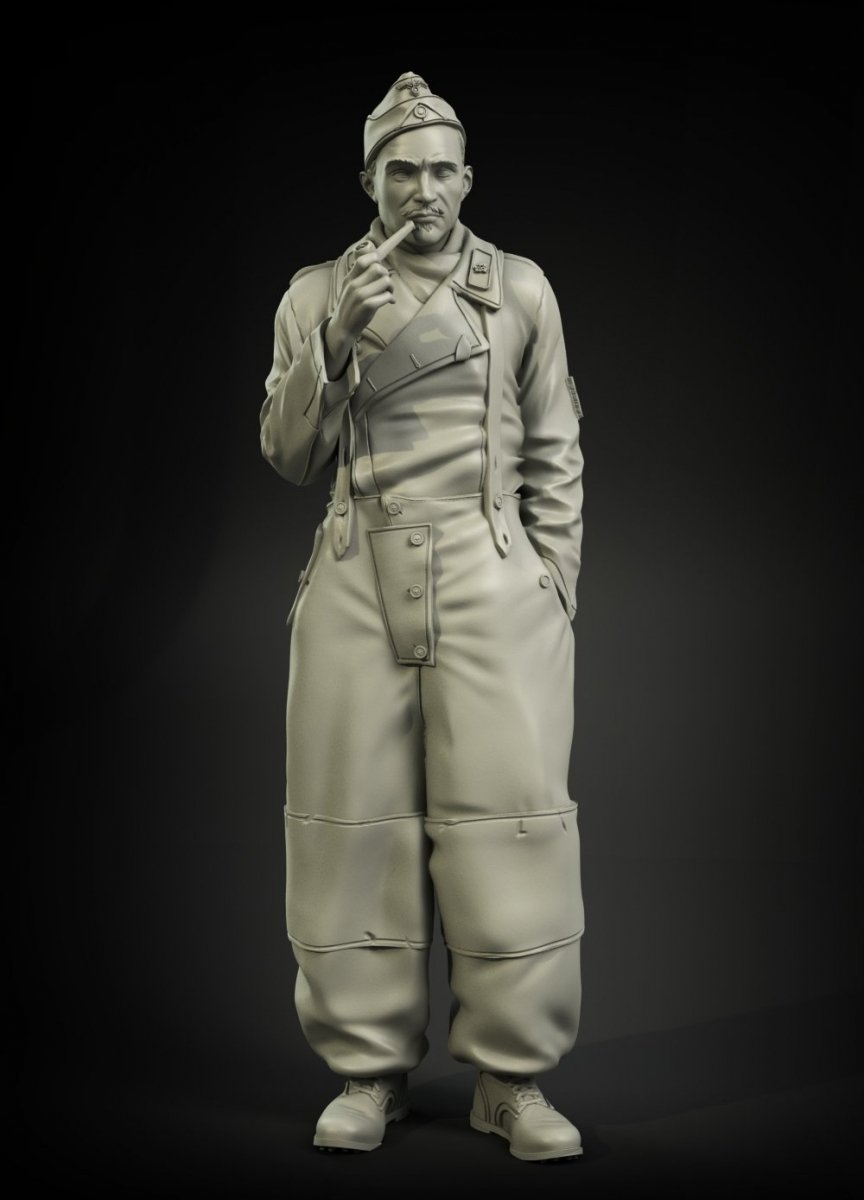 Panzer Art FI35-054 German tanker winter trouses No1 1/35 – obrázek 3