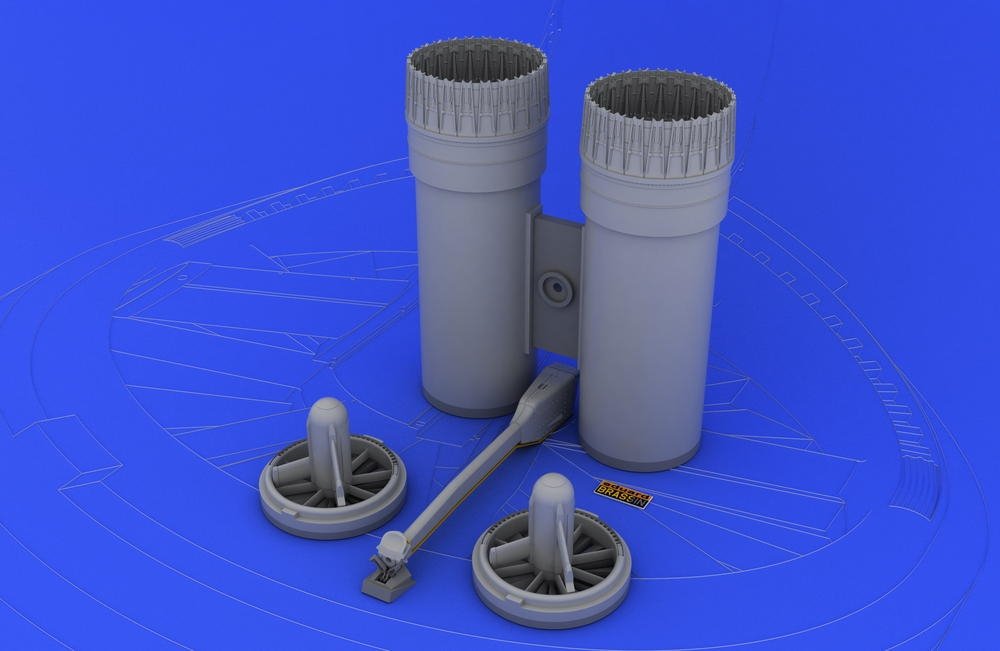 Eduard 632008 F-4 exhaust nozzles USAF early 1/32 (Tamiya) – image 2