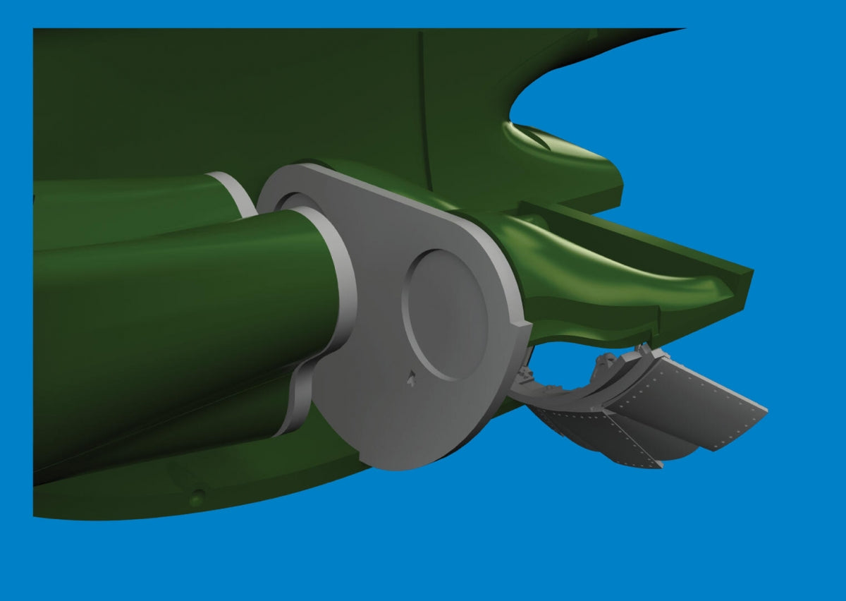 Eduard 6481097 P-40E radiators upgrade set PRINT EDUARD 1/48 – obrázek 3