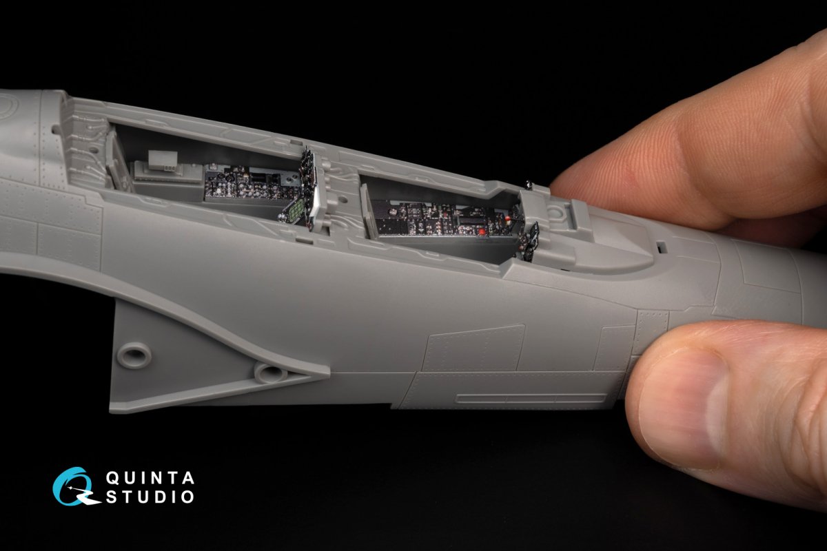 Quinta Studio QDS-48387 F-4E early with slatted wing 3D-Printed &amp;amp; colored Interior on decal paper (Meng) (Small version) 1/48 – image 11